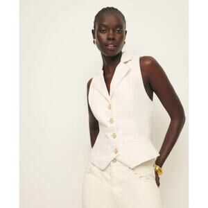 Reformation Nova Denim Vest NWT